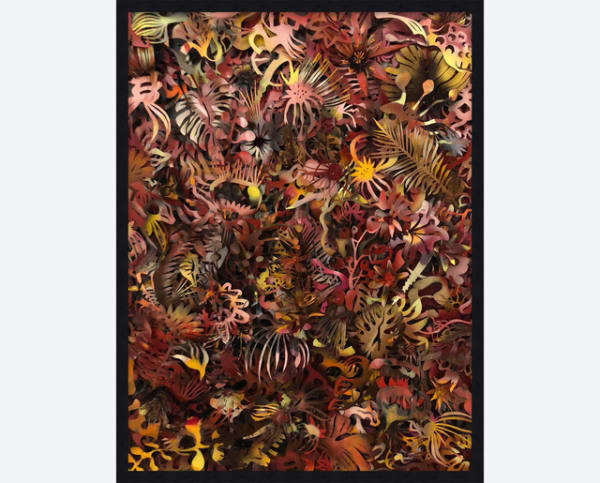 Pedro Merry, Let a thousand flowers bloom (mix media), 2020