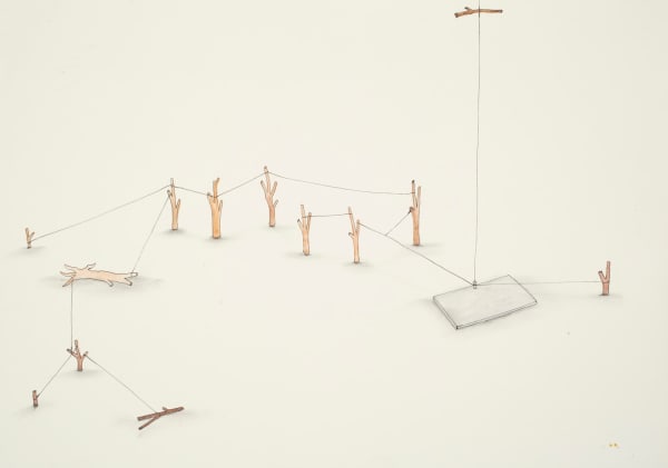 Federico Luger Ecosystem 014 Ink and watercolour on paper