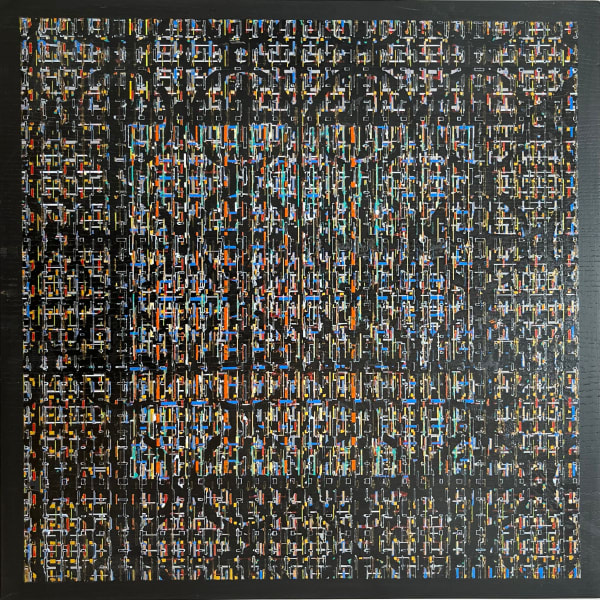 Marko Lađušić Infinity of Structure 0, 2022 Acrylic on wood panel 75 x 75 x 7 cm 29 1/2 x 29 1/2 x 2 3/4 in
