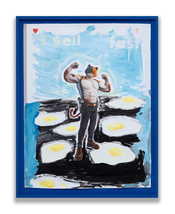 Federico Luger Fast eggs, 2021 Oil on canvas 103 x 81 cm