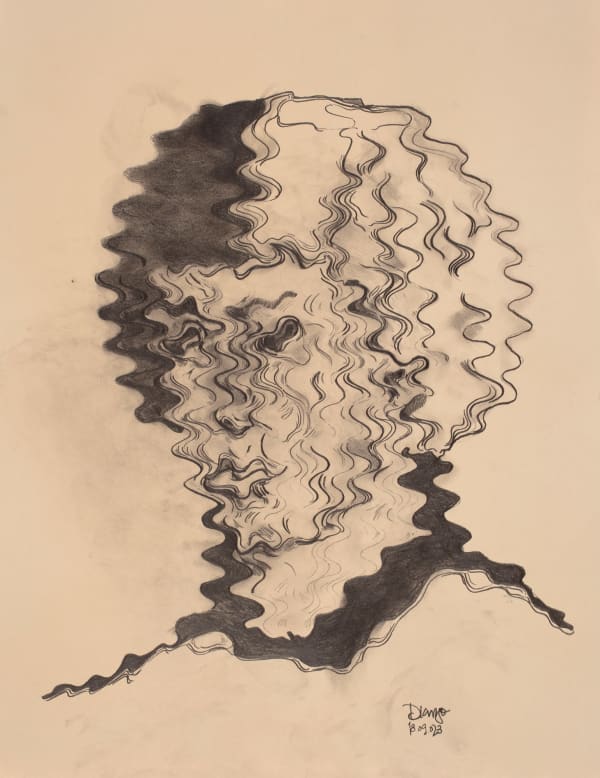 Diango Hernández Locos 3, 2023 Pencil on paper 65 x 50 cm 25 5/8 x 19 3/4 in