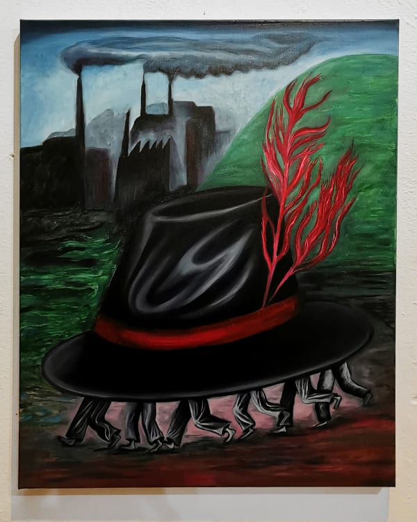 Agnese Guido Achievements (Ideologie), 2022 Oil on canvas 40 x 50 cm 15 3/4 x 19 3/4 in