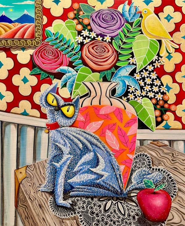 Carlos Alvarez Las Heras Rose de’ll Eden, 2025 Acrylic on canvas 65 x 54 cm 25 5/8 x 21 1/4 in