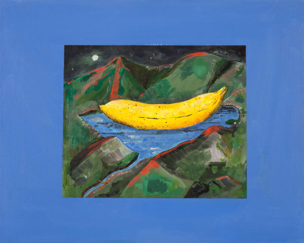 Federico Luger, Paisaje nocturno sobre cielo límpido, 1350