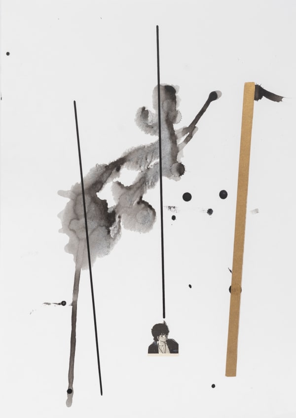 Federico Luger Line Concept: Thoughts, 2015 Collage, pen and marker on paper 42 x 29.7 cm 16 1/2 x 11 3/4 in