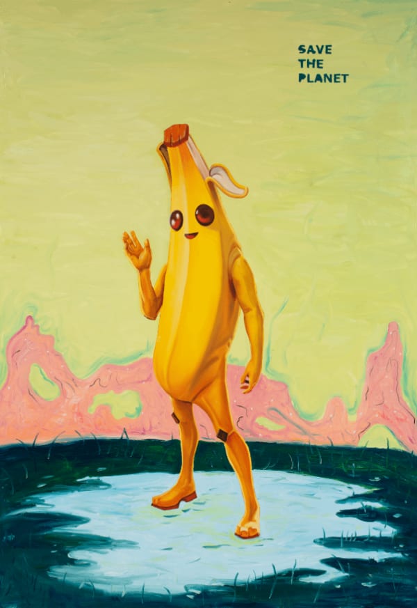 Federico Luger Save the Planet, 2024 Oil on canvas 200 x 140 cm 78 3/4 x 55 1/8 in