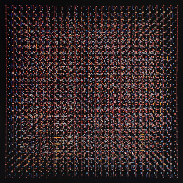 Marko Lađušić Multiverse, 2022 Acrylic on wood panel 75 x 75 x 7 cm 29 1/2 x 29 1/2 x 2 3/4 in
