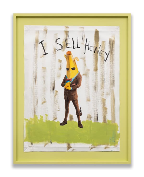 Federico Luger I sell Honey, 2020 Oil on canvas 103 x 81 cm