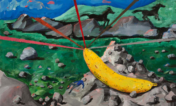 Federico Luger Papá llévame al horizonte, 2014 Acrylic on canvas 30 x 50 cm 11 3/4 x 19 3/4 in