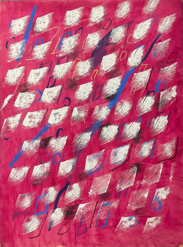 Ignazio Moncada Danze, 1984 Acrylic on paper on canvas 100 x 70 cm 39 3/8 x 27 1/2 in