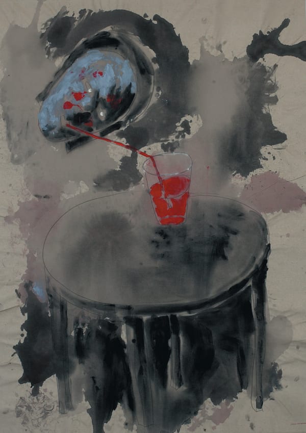 Diango Hernández The Believe, 2005 acrylic and pencil on canvas 200 x 150 cm