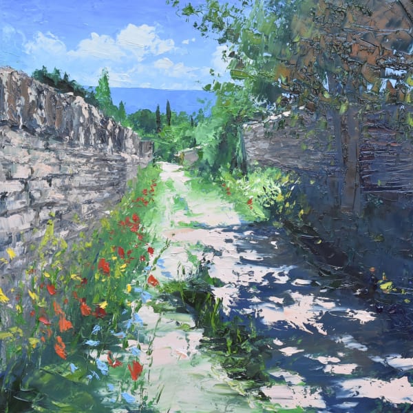 Colin Carruthers, WILD FLOWERS IN SUMMER LIGHT, GORDES