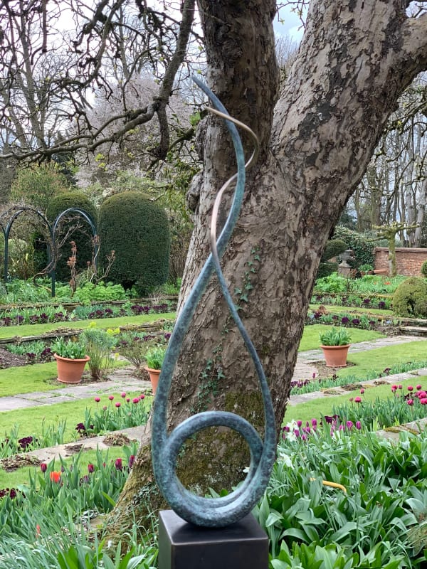 Lucy Lutyens ENTWINED Bronze 27 1/2 x 7 7/8 x 2 3/4 in 70 x 20 x 7 cm 9/12