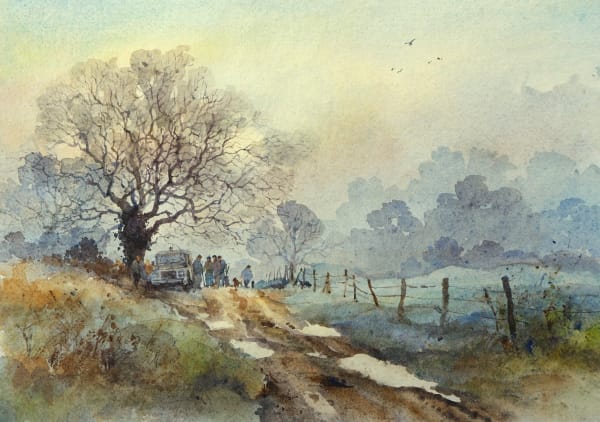 David Howell, BEATERS WAITING BY THE LANDROVER