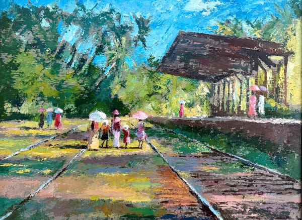 Patrick Gibbs, TRAIN STATION, HIKKADUWA, SRI LANKA