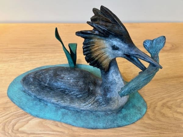 Michael Storey GREEDY GREBE Bronze, unique piece