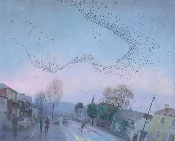 Nicholas Hely Hutchinson, THE STARLINGS AT STOCKBRIDGE