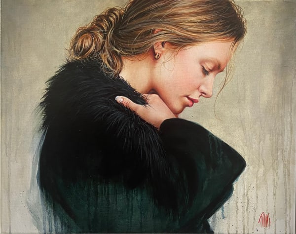 Trudy Good WINTER COAT 2 Oil on canvas 19 1/2 x 16 in 50 x 40 cm