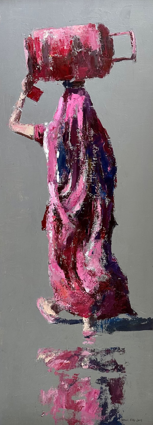 Patrick Gibbs, WOMAN CARRYING A GAS CANISTER, GUJARAT