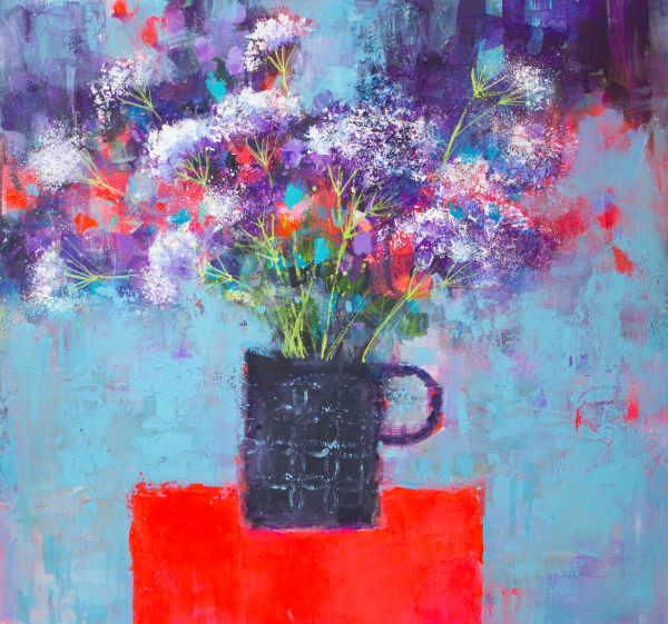 Soraya French, HOGWEED ON RED CLOTH