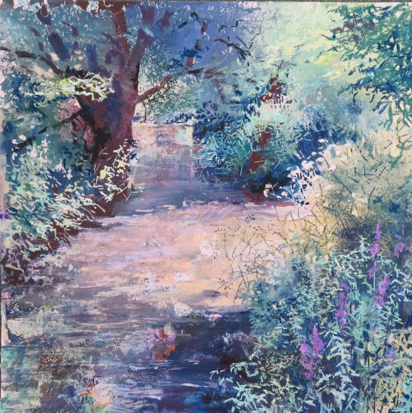 Maureen Davies, RIVER WYLYE, LATE SUMMER