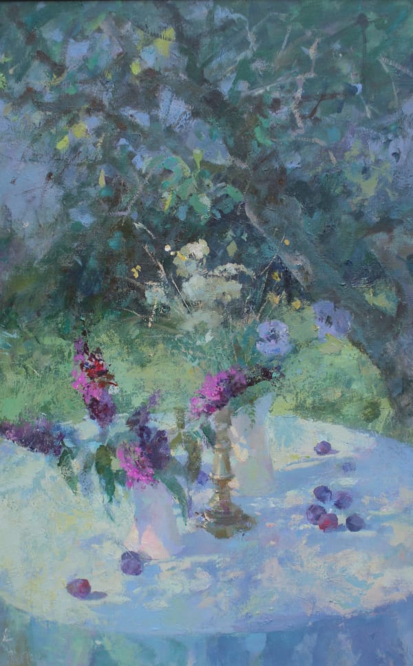 Jacqueline Williams BUDDLIA Oil on board 30 x 22 in 76.2 x 55.9 cm