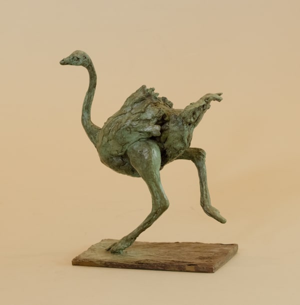Sam Sopwith ON THE RUN Bronze 8 5/8 x 7 1/8 x 3 1/2 in 22 x 18 x 9 cm