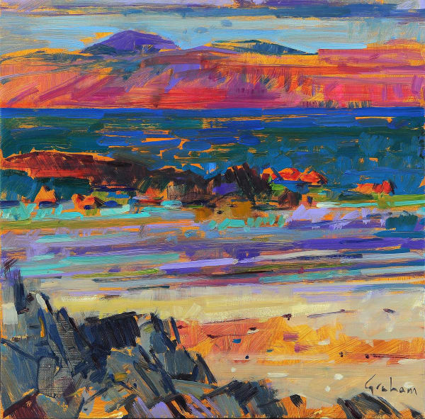 Peter Graham BEN MORE, MULL Watercolour 19 3/4 x 19 3/4 in 50 x 50 cm