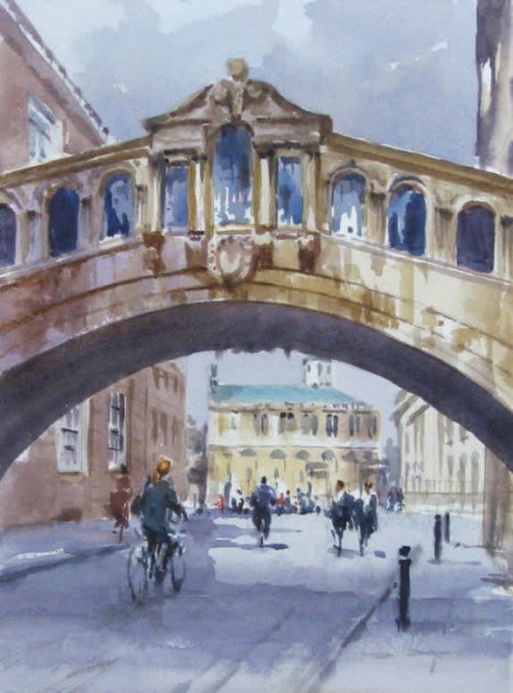 Dennis Page, THE SHELDONIAN FROM HERTFORD COLLEGE, OXFORD