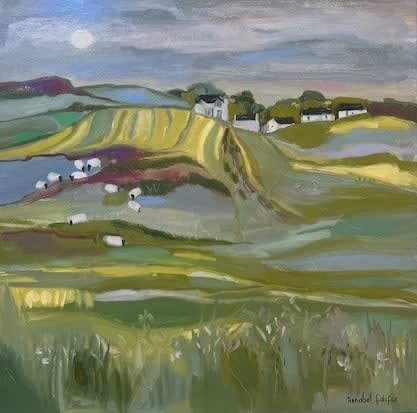 Annabel Fairfax TRANQUILITY Oil on canvas 23 5/8 x 23 5/8 in 60 x 60 cm