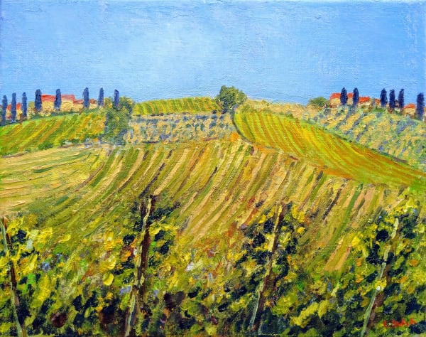 David Walsh, VINEYARDS NEAR SAN GIMIGNANO