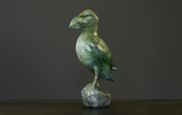 Ian Greensitt PUFFIN Bronze 13 1/2 x 5 x 7 in 34.3 x 12.7 x 17.8 cm 2/12 2
