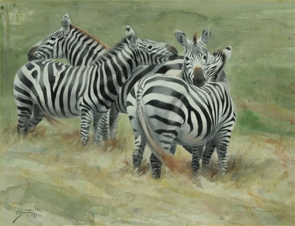 Gunnar Tryggmo TOGETHER Watercolour 30 x 38 in. 76.2 x 96.52 cm