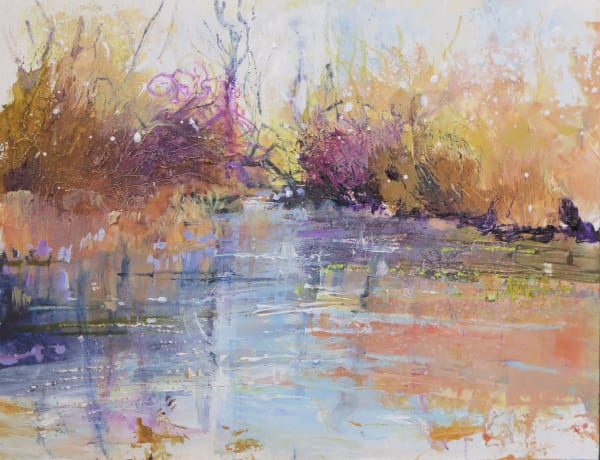 Maureen Davies, WINTER SUN ON THE ITCHEN