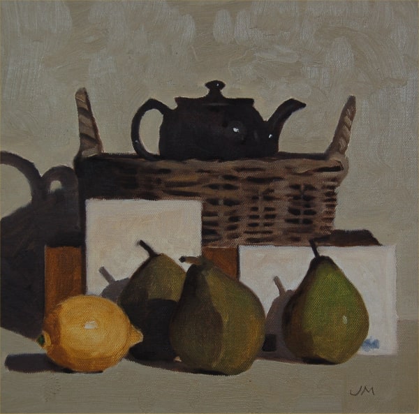 John Maddison, TEAPOT, BASKET AND FRUIT