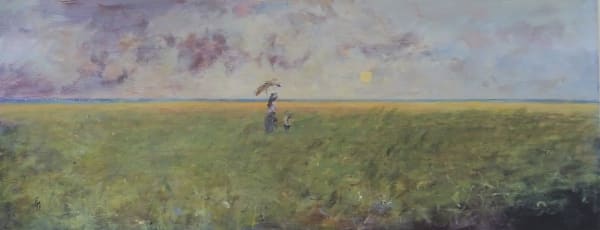 Elisa Lafuente MEDITATION Acrylic on board 115 x 47 cm 45 1/4 x 18 1/2 in