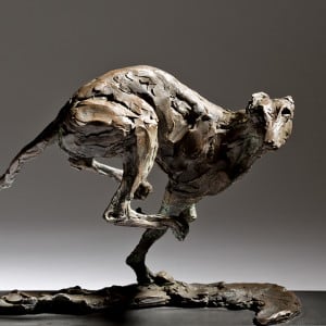 Jane Shaw SPEED Bronze edition of 12 7 x 10 1/2 x 6 3/4 in 18 x 27 x 17 cm