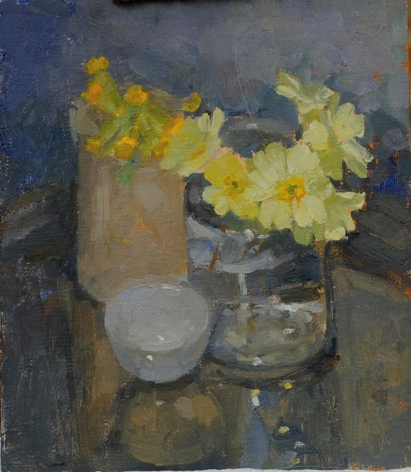 Pamela Kay, PRIMROSES, COWSLIPS AND A SMALL BOWL