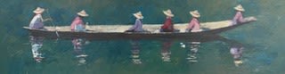 Patrick Gibbs, SIX WOMEN IN A BOAT, MYANMAR, 2021