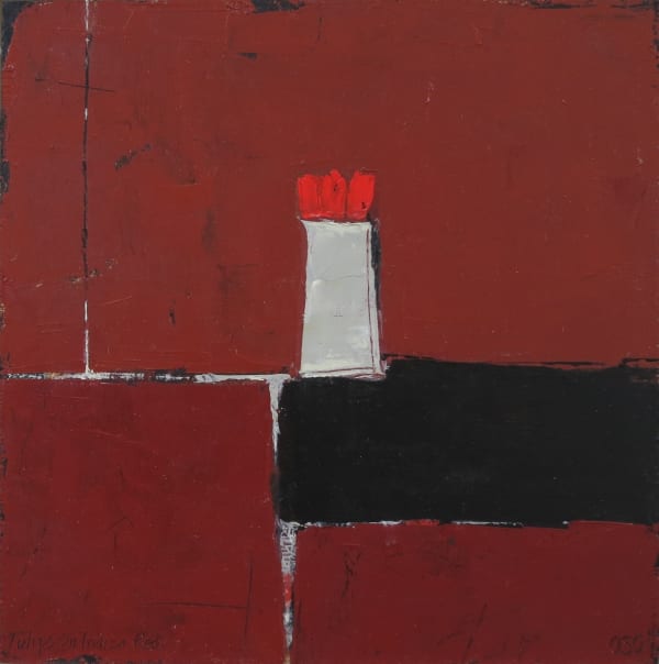 Ann Armitage, TULIPS ON INDIAN RED