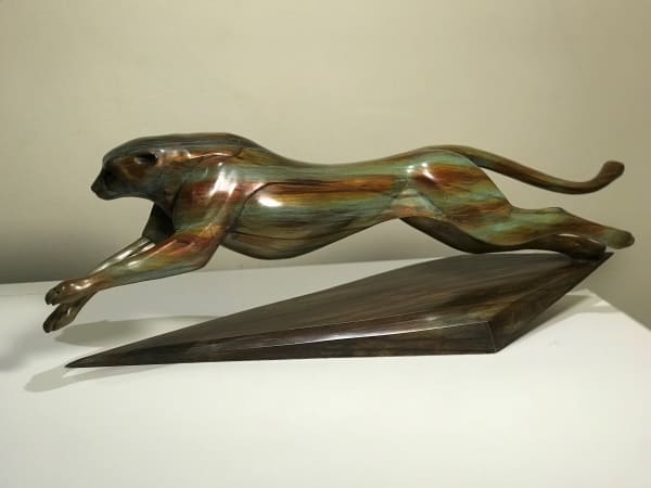 Matt Duke CHASE Bronze 10/12 9 x 29 x 8 in 23 x 73 x 20 cm