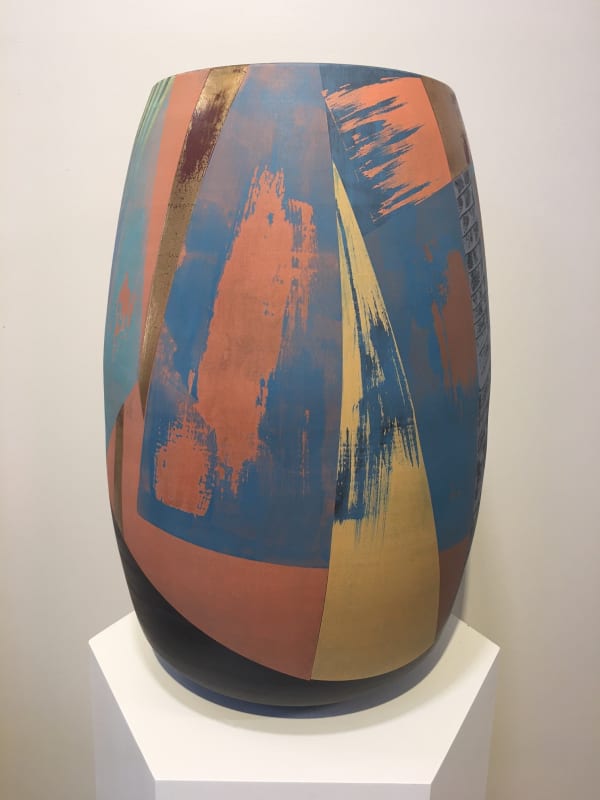 Tony Laverick, LARGE ABSTRACT BLACK PORCELAIN BOWL