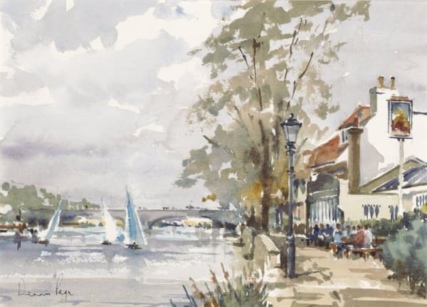 Dennis Page, THAMES AT STRAND-ON-THE-GREEN
