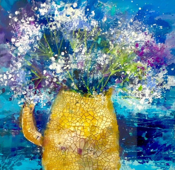 Soraya French, GYPSOPHILIA IN CRACKLED JUG