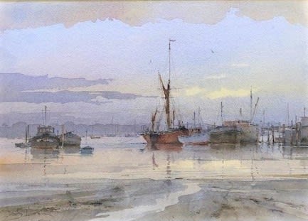 David Howell, EARLY MORNING, HIGH WATER - PIN MILL