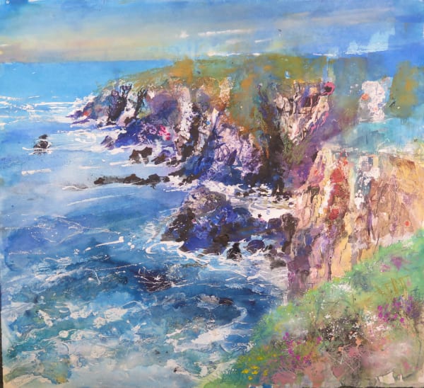 Maureen Davies, SUMMER CLIFFS, PORTHCLAIS
