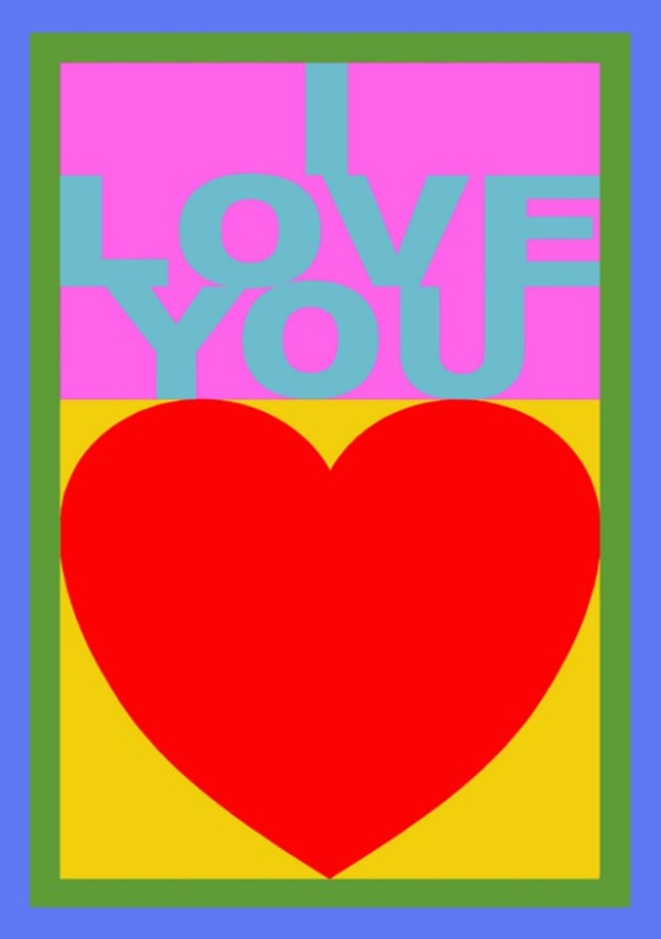 Sir Peter Blake, I LOVE YOU