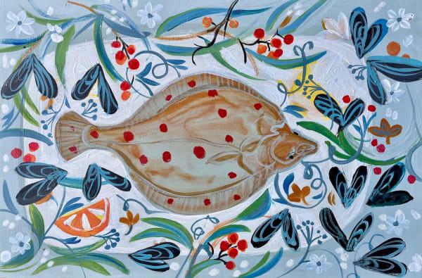 Marissa Weatherhead, PLAICE AND MUSSELS ON A PLATE