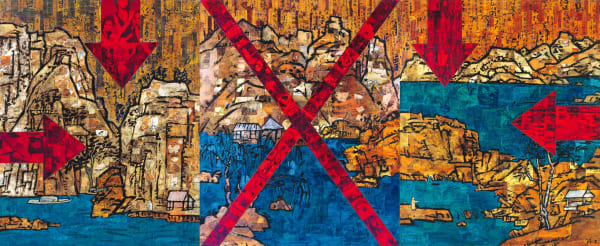 Symbols Series(Three Works)《有符号的山水》（三连作）