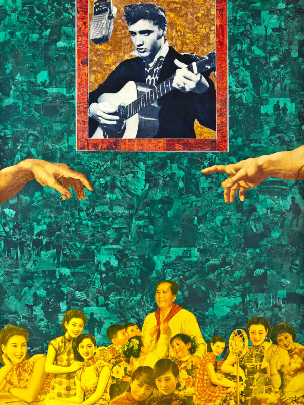 The Hand of God《上帝之手》, 2009 Mixed media on canvas 综合媒材布本 200 x 150cm